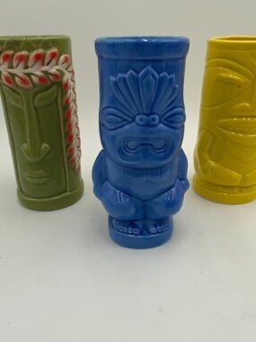 BarConic Tiki Mugs 3 Piece Set